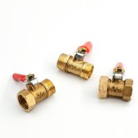 [HOT] Brass Water Oil Air Gas Fuel Line Shutoff Ball Valve Pipe Fittings Pneumatic Connector Controller Handle 6-12MM Hose Barb Inline