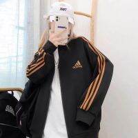 adidasเสื้อแจ็คเก็ตเกาหลีลำลองทุกตัว(ฟรีไซส์หน้าอก85cm-110cm ใส่ได้น้ำหนัก40kg-75kg)