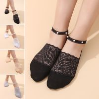 （A Beautiful） แฟชั่นใหม่บางผู้หญิงถุงเท้า SpringAnkle BreathableSweet SexySocks สีทึบ DeepCotton ถุงเท้าเรือ