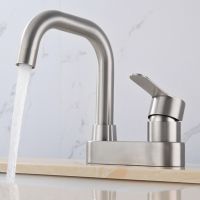 Showers Basin Faucet 304 Stainless Steel Bath Basin Faucet Bathroom Faucets Hot Cold Water Mixer Sink Mixer Taps