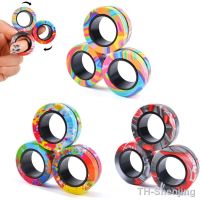 【LZ】☑  3PCS Finger Magnetic Ring Fidget Spinner Rotating Ring Decompression Magnetic Hand Ring Rotating Fingertip Toys