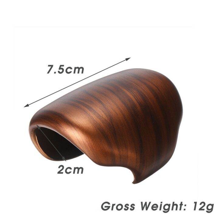 abs-peach-wood-grain-gear-lever-shift-knob-cover-trim-for-honda-cr-v-crv-2017-2020