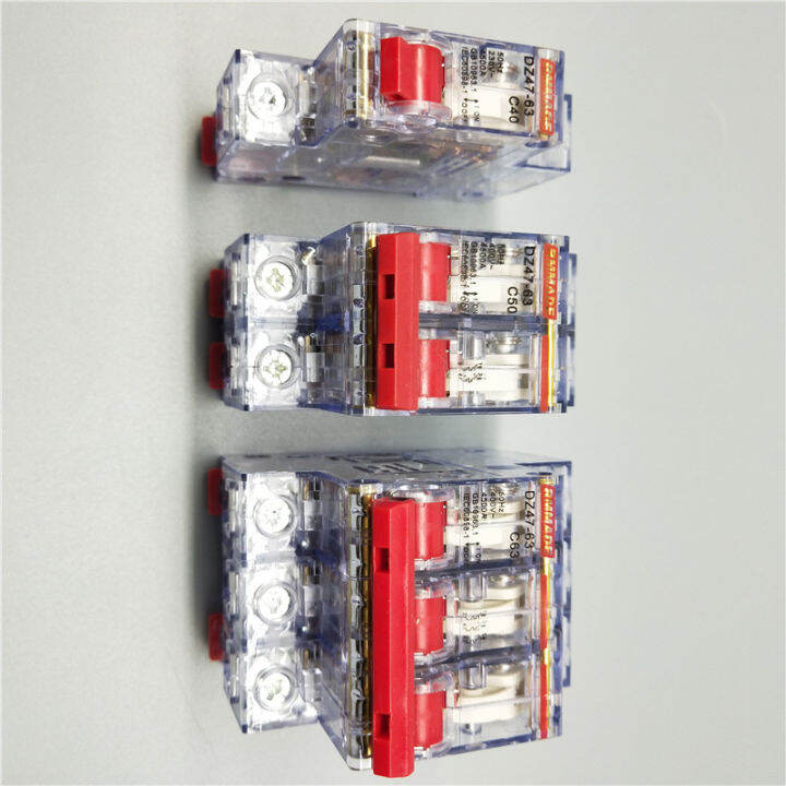 ac220v-400v-dz47-63-6a-10a-16a-20a-25a-32a-40a-50a-mini-circuit-breaker-cutout-ขนาดเล็กโปร่งใสในครัวเรือน-air-switch