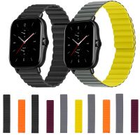 Magnetyczny silikonowy taśmy sportowe pasek dla Huami Amazfit GTS2 GTS4 mini GTS3 GTS2e Neo GTS 2 3 4 2e