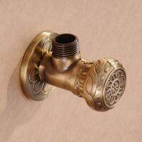 hot【DT】 BAKALA Hot Sale Antique Pattern 1/2 Threads brass angle valves