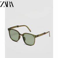 ZARAˉFolding Sunglasses Retro Versatile Anti-ultraviolet Sunglasses Show Face Slimming Driving Sunscreen High-end Womens Fashion