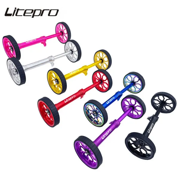 Litepro Folding Bicycle Spider Legs Widen Mm Easy Wheel Extension Rod Telescopic Tube Pushing