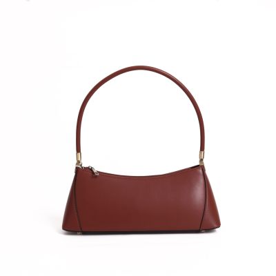Fashion Women Handbag Leather Under Arm Bag Customized Letters Ladies Baguette Shoulder Bag Designer Handbag