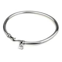 กำไล Plain Bangle OHM Beads Silver 925 Charm  Bracelet เครื่องประดับ เงิน สร้อยข้อมือ กำไล