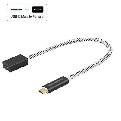 USB C สายพ่วง10กรัม USB 3.1 USB Gen.2 3.1ประเภท C ตัวผู้กับตัวเมียสายพ่วงมีตัวแปลงไฟล์วิดีโอ4K