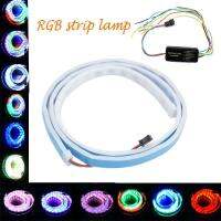 หลอดไฟ LED Strip 120cm ยืดหยุ่น RGB ไหลประเภทรถกระบะเลี้ยวแสงสำหรับ RV