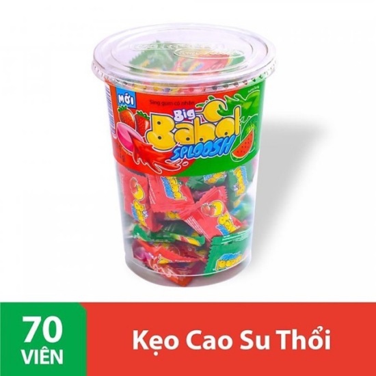 Kẹo cao su thổi sing gum có nhân hương trái cây big balbol hũ 70 viên siêu - ảnh sản phẩm 2