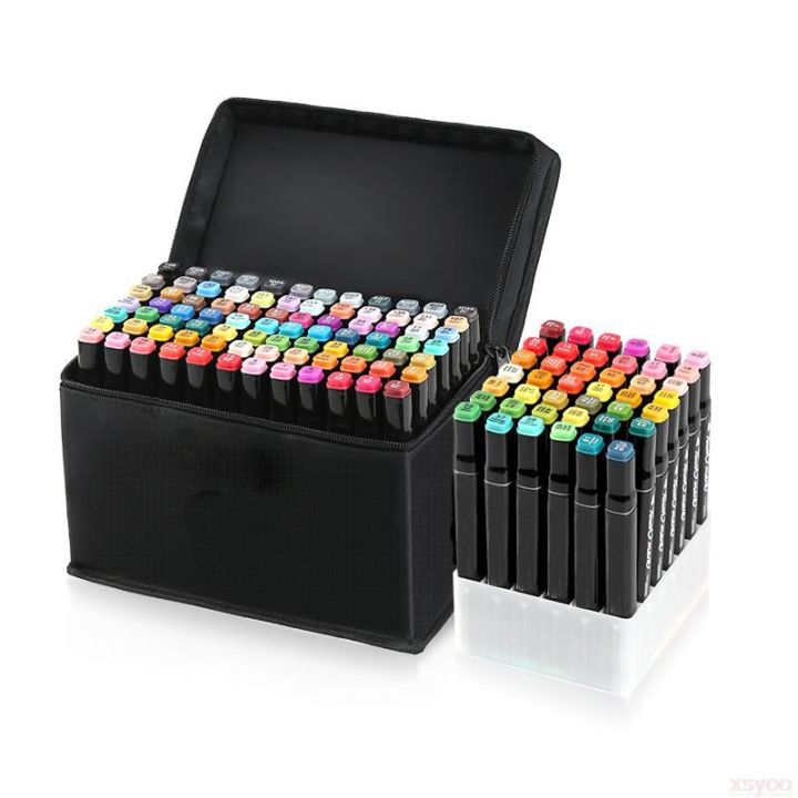 60/80/120 Color Set Markers Comic Sketch Markers Alcohol Felt