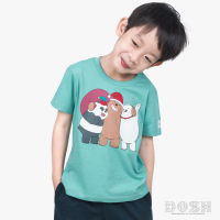 DOSH KIDS UNISEX T-SHIRTS WE BARE BEARS เสื้อยืดคอกลม แขนสั้น เด็กชาย-เด็กหญิง DBBBT5034-GR