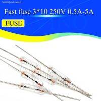 ❍∏● 200PCS 3x10mm 0.5A/1A/2A/3A/5A Axial fast glass fuse with lead wire 3x10 0.5A 1A 2A 3A 5A