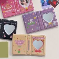 3inch Photo Album Kpop Card Binder Hollow Love Heart Model Photocard Holder Plaid Album Mini Album For Cards Collect Book