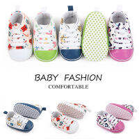 Fairydreams 0-18months รองเท้าผ้าใบรองเท้าใส่เดินกันลื่นพิมพ์ลายเสือดาวดาวเคราะห์ดอกไม้ขนมปังขิงสำหรับผู้ชายรองเท้าลำลองส้นเตี้ยสำหรับเด็กผู้หญิงเด็กผู้ชาย