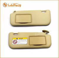 [HOT IUXKLKXLWSGH 551] Saborway รถอุปกรณ์เสริม Beige Sun Visor สำหรับ Corolla 2014 2018 74320 02B21 74310 02K91