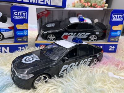 🌈ของเล่น ของเล่นเด็ก รถของเล่น รถตำรวจ รถตำรวจมีไฟ มีเสียง รถโมเดล โมเดลรถตำรวจ ตำรวจ ของเล่นตำรวจ no.RJ3370 รถ