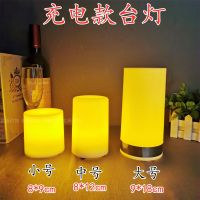 American Retro Bar Cylindrical Table Lamp Restaurant Clear Bar Table Lamp Cafe Creative Rechargeable Romantic Atmosphere Lamp 【SEP】