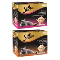 Sheba Multipack 6x85G เชบา มัลติแพค อาหารแมวโต