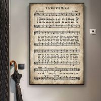 NewVintage Christmas Carols ภาพวาดผ้าใบ Retro แผ่นเพลงโปสเตอร์และพิมพ์สำหรับห้องนั่งเล่น Wall Art ตกแต่ง Cuadros