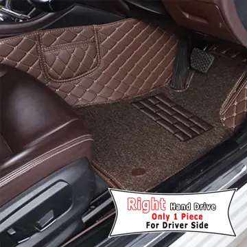 Rhd Luxury Double Layer Wire Loop Car Floor Mats Carpets For