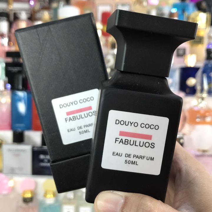 douyo-coco-fabuluos-edp-50-ml-กลิ่นหอมอันเร่าร้อนของเครื่องหนัง-ผสานกับกลิ่นอันคุกรุ่นของแอลมอนด์-มอบกลิ่นหอมเย้ายาวเกินต้านทาน