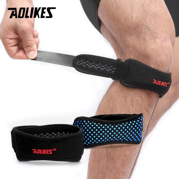 1pcs-สายรัดเข่าแบบปรับได้-patellar-tendon-ตัวป้องกันแรงดันสนับสนุน-slider-pad-rodilla-guard-แบดมินตันวิ่ง