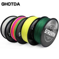 (CIYS outdoor) GHOTDA 8/4เส้นสายการประมงถัก PE 100เมตร4 S Trand 8 S Trand 9 S Trand สาน Multifilament เชือกตกปลา