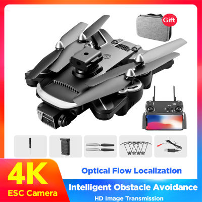 โดรน RC พับได้4K Profesional HD ESC กล้อง FPV WiFi พร้อมของขวัญเฮลิคอปเตอร์ของเล่นเซ็นเซอร์หลีกเลี่ยงอุปสรรค