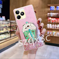 2023ใหม่เคสโทรศัพท์สำหรับ Realme C53 C55 C33 NFC C35 C31 4G 10T 10 Pro + Pro 5G เคสซิลิโคนลายท้องฟ้าเต็มไปด้วยดวงดาวเคสมือถือลายการ์ตูนน่ารักลายยูนิคอร์นเคสนิ่มใสแวววาวเคส REALMEC53