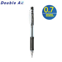 [1 ด้าม 0.7mm. สีดำ ปากกา TriTouch] Double A ปากกาลูกลื่นแบบกด