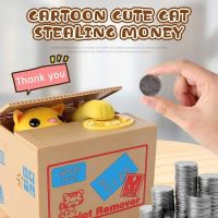 Cat Panda Stealing Coin Money Boxes Automatic Coin Piggy Bank Money Saving Box Coins Storage Children Kids Gifts Dropshipping