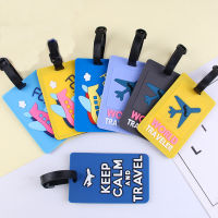 Creative Plane &amp; Car Luggage Travel Accessories Tag Silica Gel Suitcase ID Address Holder Baggage Boarding Tag Portable Label-ZOK STORE