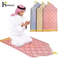 【SALES】 Muslim Prayer Rug Prayer Mat for Ramadan Flannel Carpet Portable Prayer Mat Worship Kneel Embossing Floor Carpets Non-slip Soft