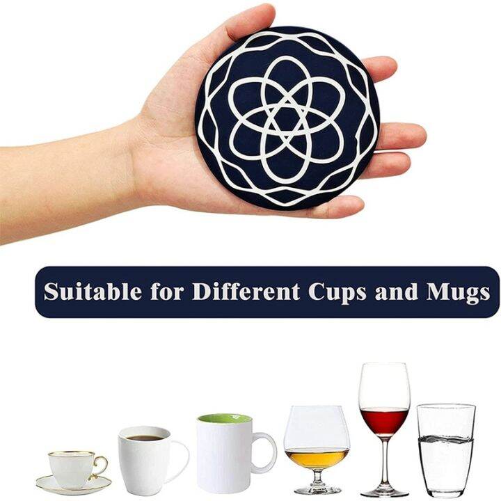 8pcs-silicone-coaster-drink-coaster-with-holder-coffee-coaster-suitable-for-bar-desktop-non-slip-desktop-protection