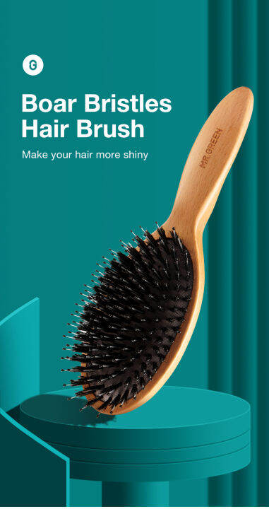 mr-green-boar-bristle-hair-brush-natural-beech-comb-hairbrush-for-curly-thick-long-dry-wet-hair-detangler-แปรงนวดผู้หญิงth