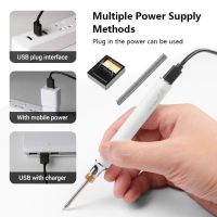 USB Charging Soldering Iron 5V 8W Adjustable Temperature Electric Soldering Iron Kit With Soldering Stand Solderng Wire Handskit