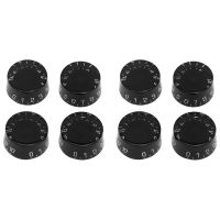 8Pcs Electric Guitar Top Hat Knobs Speed Volume Tone Control Knobs Compatible For Les Paul LP Style Guitar Guitar Bass Accessories