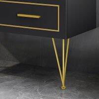 1PC 20cm-40cm Gold Iron Table Legs Metal Hardware Furniture Foot Stainless Steel Adjustable Tilt Cabinet Furniture Protectors Replacement Parts Furnit