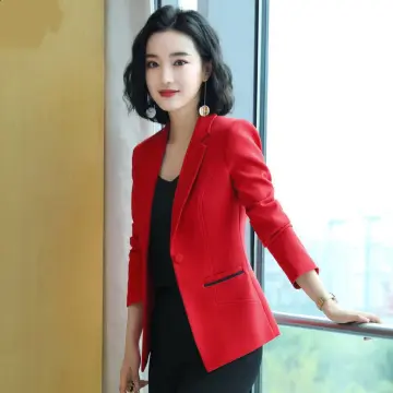 Cheap hot sale red blazer