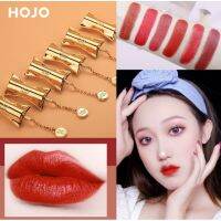 8050 (ของแท้/พร้อมส่ง) HOJO Luxury Bow lipstick ของแท้ 100%  โฮโจลิปสติกโบว์แท่งสีทองหรูหราอลังการ ลิปเนื้อกำมะหยี่ รหัส 92044