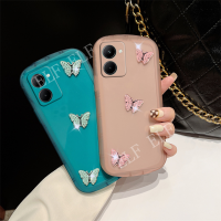 เคส TPU แบบนิ่มที่ใหม่ซิลิโคนมากฝาหลังกันกระแทก VIVOY78 VIVOY36เคสโทรศัพท์โปร่งใส Y36 VIVO 2023ลายผีเสื้อกากเพชรน่ารัก