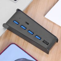 【Chat-support】 liaoxian3105992120 6 In 1 USB Splitter Expander Hub พร้อม5 USB A + 1พอร์ต USB C สำหรับ5 Digital Edition Console สำหรับ PS5 USB Hub