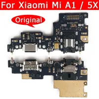 บอร์ดซ่อมโทรศัพท์มือถือ USB ดั้งเดิมสำหรับ Xiaomi Mi A1 5X MiA1 Mi5X ขั้วต่อชาร์จพอร์ตอุปกรณ์เสริมโทรศัพท์มือถืออะไหล่ทดแทน