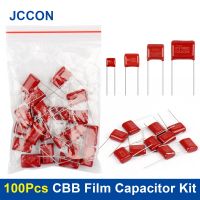 100Pcs CBB Metallized Polypropylene Film Capacitor 10Values x 10Pcs 100Pcs Sample Kit 100V 103J 223J Assortment Kit