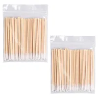 ℗✾ Cotton Ear Swabs Cleaning Swab Tips Tip Makeup Clean Q Wood Sticks Disposable Cue Stick Removal Biodegradable