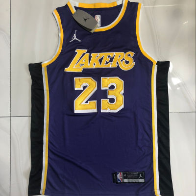 Ready Stock High Quality Mens No 23 Lebronn Jamess Los Angeles Lakerss 2020/21 Swingman Jersey -Purple