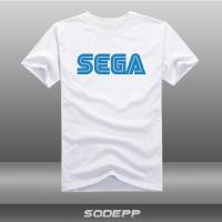 เสื้อยืดพิมพ์ลายโลโก้ SEGA Worlds Game สไตล์คลาสสิกแฟชั่นสําหรับผู้ชาย